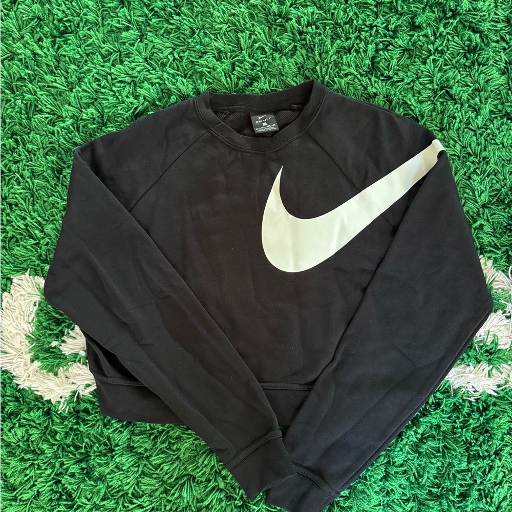 Nike Black Crew Neck Sweater Casual Athletic Wear